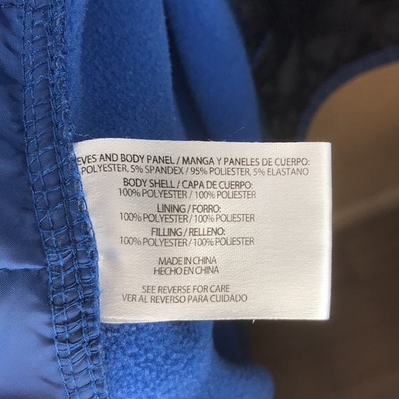 Men’s Orvis quilted jacket, full zip, blue, tag XXL... however more like a 1X !! - Picture 8 of 9